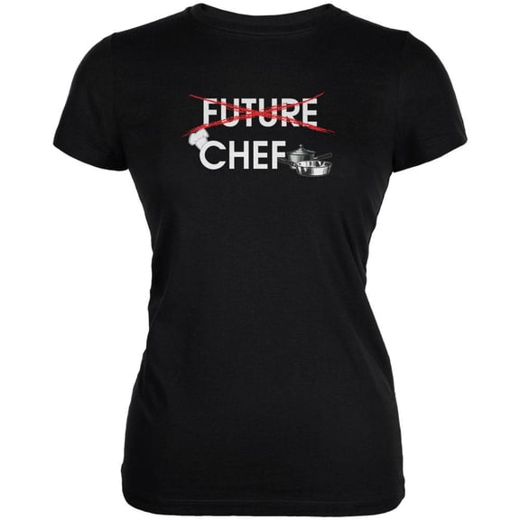 Graduation - Future Chef Juniors Soft T Shirt Black SM