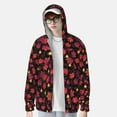 thumbnail image 2 of Balery Beautiful Maple Leaf Lantern Sudadera ligera de manga larga con capucha y protección solar UPF 50+ para hombre y mujer, ideal para pesca y running-3X-Large, 2 of 7