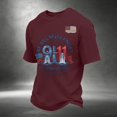 thumbnail image 3 of Men's 9/11 25Th Anniversary Shirt We Will Never Forget Tshirt Patriotic Top 9-11 Memorial Printed Vintage T-Shirt, 3 of 5