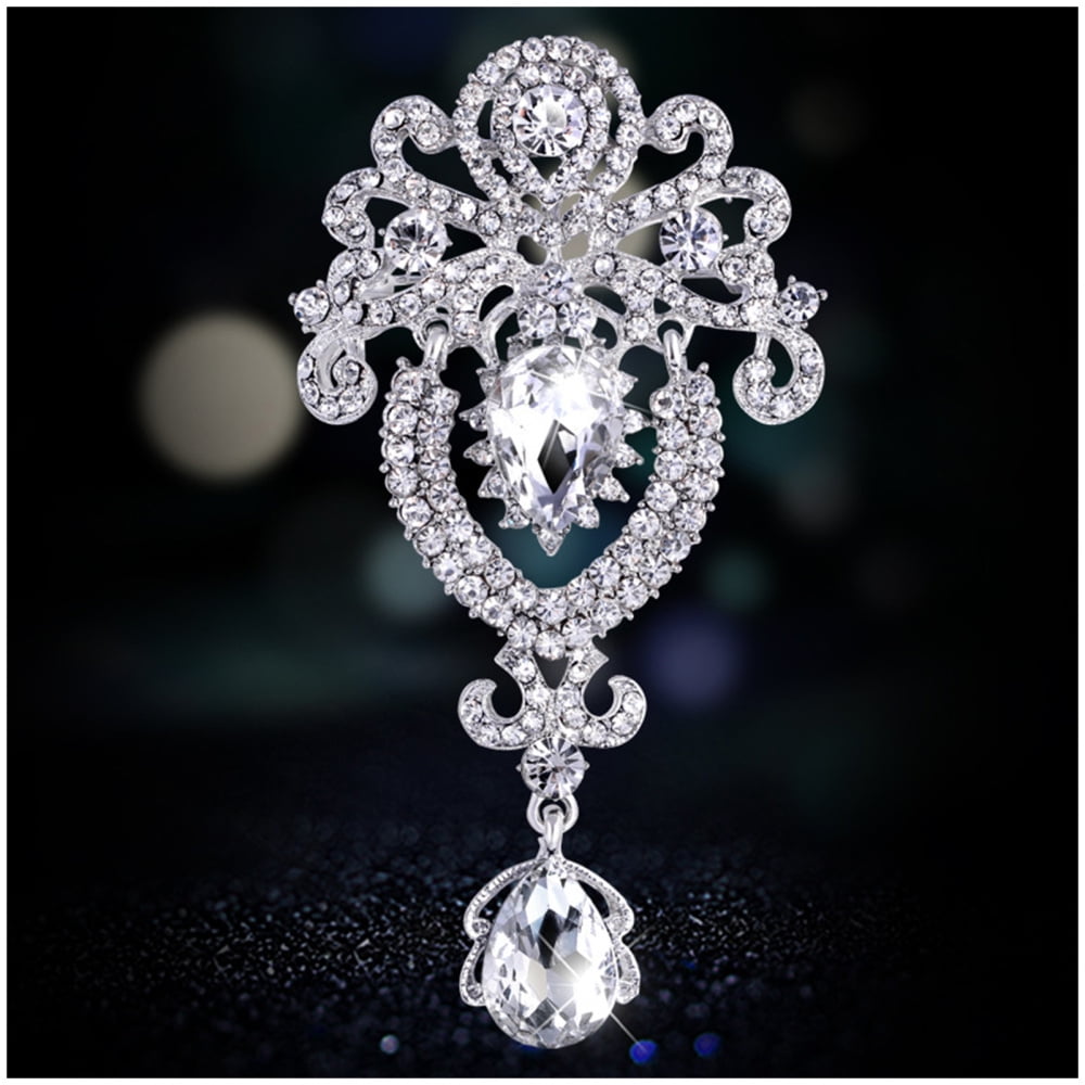 Large rhinestone deals brooches