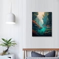 thumbnail image 3 of Nawypu Canvas Wall Art For Living Room Bathroom Wall Decor Bedroom Kitchen Artwork Canvas Prints Painting Modern Office Home Decorations Family Aquatic Creature Picture, 3 of 4