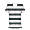 thumbnail image 4 of NTACZA Open Front Lightweight Summer Cardigan Striped Casual with Pockets Short Sleeve Beachwear Coverups Regular Green, 4 of 5