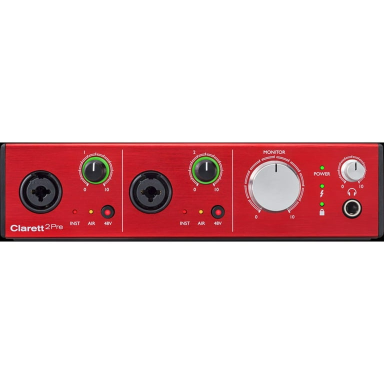 Focusrite Clarett 2Pre - Thunderbolt Audio Interface Bundle