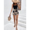 thumbnail image 2 of Set de atuendo BEAUDRM, camiseta sin mangas con cuello cuadrado y pantalones cortos para mujer, 2 of 6