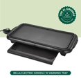 thumbnail image 1 of BELLA 10' x 18' Electric Griddle with Warming Tray - Healthy-Eco Non-Stick Coating, Submersible Cooking Surface, Copper/Black, 1 of 2
