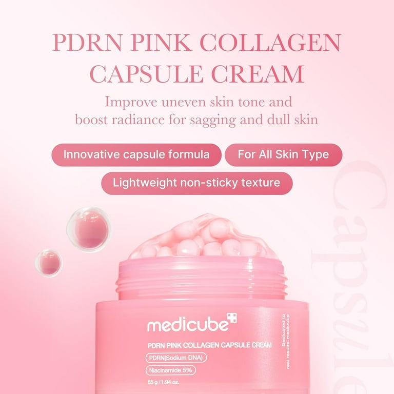 Medicube, PDRN Pink Collagen Capsule Cream, 1.94 oz - Walmart.com