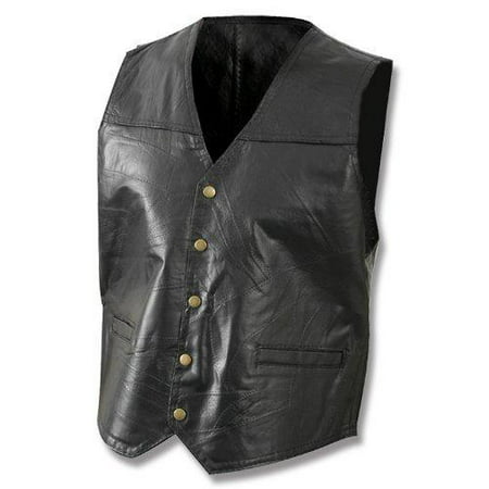 Maxam - Giovanni Navarre® Italian Stone™ Design Genuine Leather Vest ...