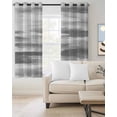 thumbnail image 2 of Gray White Blackout Curtains 72 Inches Long for Bedroom, Vintage Country Abstract Gradient Mottled Thermal Insulated Room Darkening Black Out Window Curtain Panels Grommet Drapes for Living Room, 2 of 8