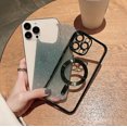 thumbnail image 3 of Compatible with iPhone 14 Pro Max Case,Luxury Magnetic Glitter Plating Bling Sparkle Shiny Bumper with Camera Protector Back Cover,Compatible with MagSafe for Women Girls-Green, 3 of 12