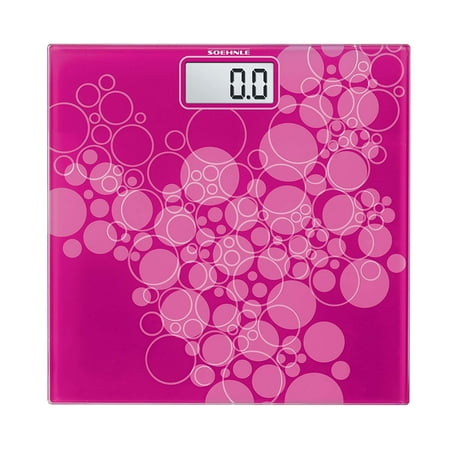 Soehnle PINO Precision Digital Bathroom Scale, 330 lb Capacity, Pink