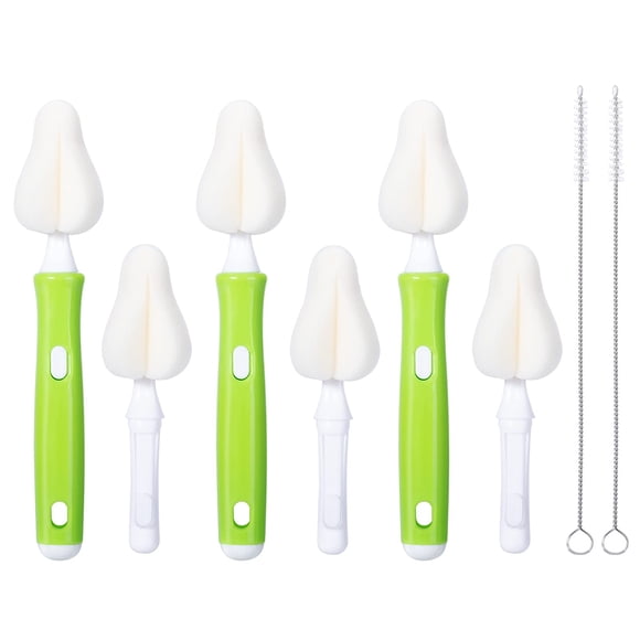 Set de cepillos para biberones CAREBABYMORE Sponge Nipple Green