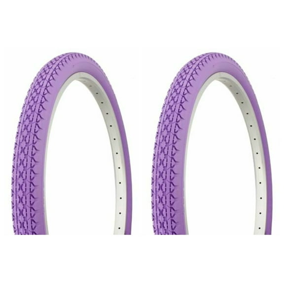 Tire set. 2 Tires. Two Tires Duro 26" x 2.125" Purple/Purple Side Wall HF-133. Bicycle Tires, bike Tires, beach cruiser bike Tires, cruiser bike Tires