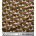 thumbnail image 1 of Soimoi Polyester Crepe Fabric Triangle Small Fabric Prints by Yard 52 Inch Wide, 1 of 1