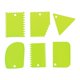 thumbnail image 1 of 6x Alisador de pasteles Glaseado Alisador de pasteles Utensilios de cocina Utensilios de cocina Escobilla de goma Verde, 1 of 9
