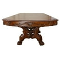 thumbnail image 3 of Dresden Dining Table With Two Encarved Pedestal, Cherry Oak, 3 of 5