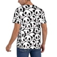 thumbnail image 2 of KLL Cute Panda for Men's Baseball Shirts,Short Sleeve Casual Shirts Button Down Shirt for Men Beach Summer Wedding Shirt-X-Large, 2 of 7