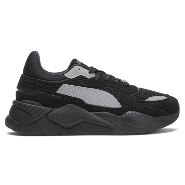 PU & MA Lqs X RsX Lace Up Womens Black Sneakers Casual Shoes 38704801