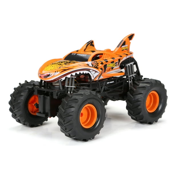 New Bright RC 114 Scale Remote Control Hot Wheels Monster Trucks Tiger