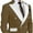 Brown, variant on Lycody Kids Suits 2 Piece Boys Tuxedo Suits Formal Slim Fit Suit for Teen Beach Prom Graduate Party Wedding Outfit Double Breasted Pocket design Jacket Adjustable waist Pants Set