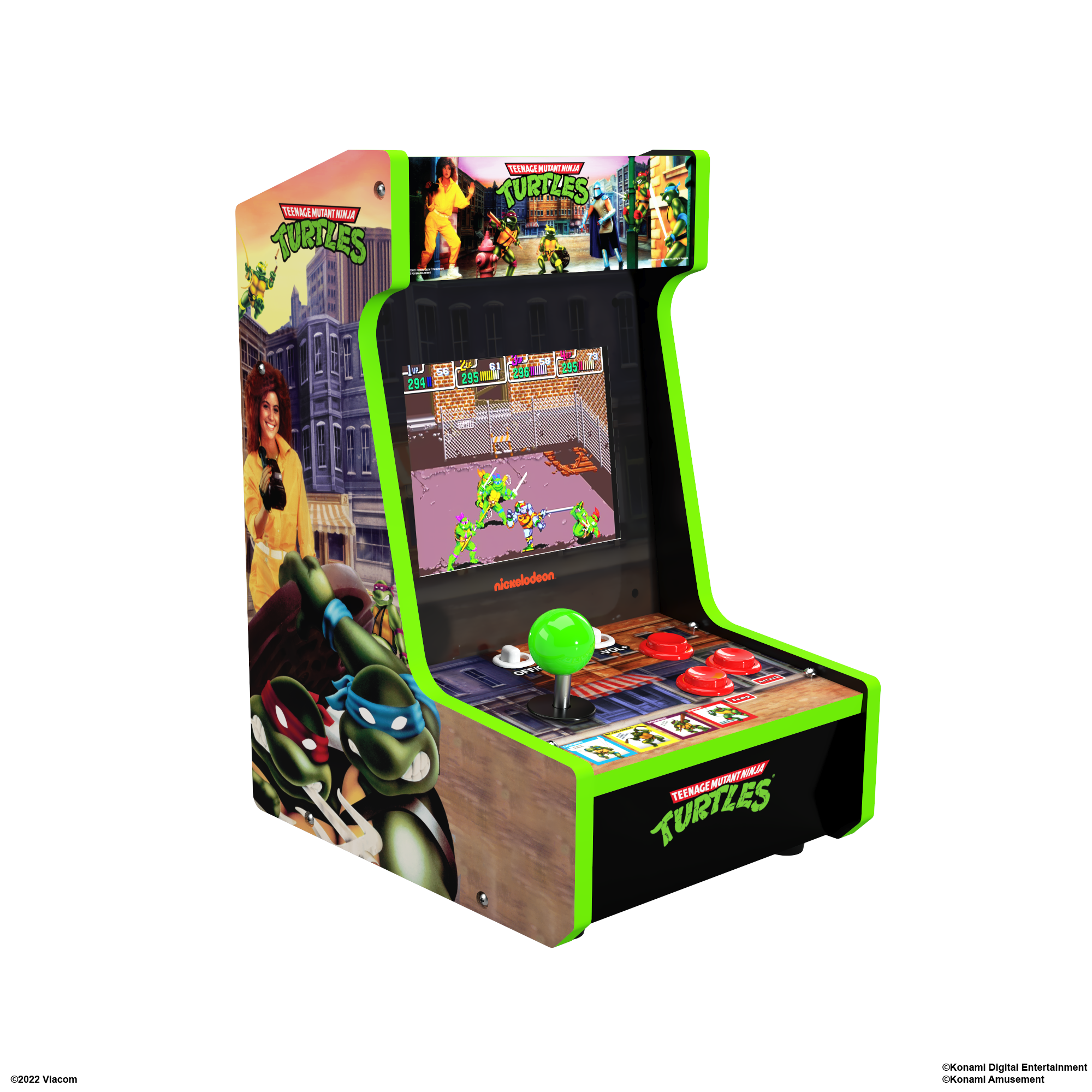 Arcade1up Teenage Mutant Ninja Turtles Countercade 2 Games in 1