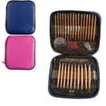 thumbnail image 3 of Circular Knitting Needles Crochet Hook Bamboo Knitting Set Interchangeable Case Craft Sewing Kits Needle Woven DIY Tools 13Pairs, 3 of 7