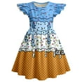thumbnail image 4 of Robes d'Été pour Filles Décontractées Sans Manches à Col Rond, Manches Volantées, Robe de Jeu pour Tout-Petits et Enfants pour l'Extérieur, le Quotidien et les Activités Scolaires, 4 of 4