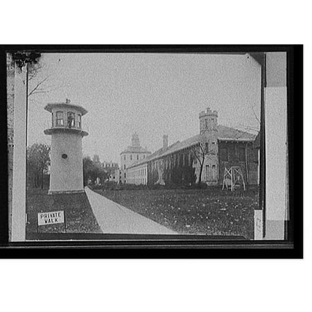 Historic Print, State prison (exterior), Jackson, [Michigan], 16" x 20"