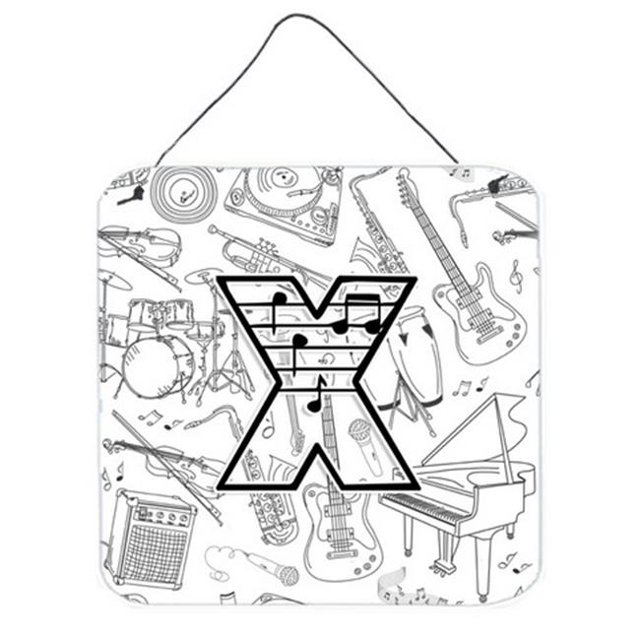 Carolines Treasures CJ2007-XDS66 Letter X Musical Note Letters Wall and Door Hanging Prints