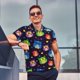 thumbnail image 4 of Balery Owls And Hearts Camisa Polo de Hombre con Estampado, de Manga Corta y Tejido Medio, Camisa Tipo Golf Polo-XX-Large, 4 of 6