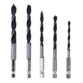 thumbnail image 3 of Juego de brocas de 5 piezas 4 5 6 8 10 Ndcxsfigh mm Herramientas de cambio de metal 1''4 Vástago hexagonal Madera HCS, 3 of 7