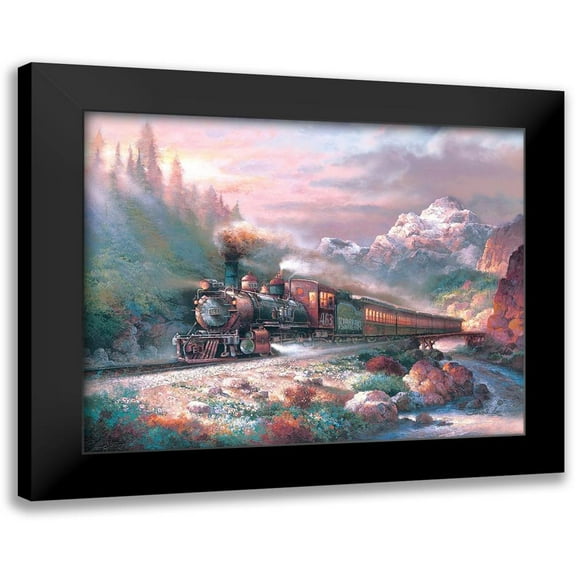 Lee, James 14x12 Black Modern Framed Museum Art Print Titled - Canyon Railway