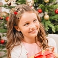 thumbnail image 3 of Ganfancp Christmas Hair Clips Glitter Antler Bow Hair Clips Christmas Bow Christmas Headwears For Girls Ofertas y Liquidaciones 1* Pinza para El Pelo, 3 of 3