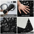 thumbnail image 3 of Honeii Falling Musical Pattern Door Mat, Welcome Door Mats Outdoor Indoor, Stain and Fade Resistant, Non-Slip Entry Matfor Bedroom, Bathroom, Kitchen, 3 of 7