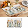 thumbnail image 6 of Flowers in Mason Jar Placemats Set of 6 Spring Flower Place Mats Table Mats Kitchen Dining Home Outdoor Party Table Decoration, 6 of 9