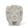 thumbnail image 2 of Gray Head In Hands Planter, 2 of 2