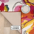thumbnail image 5 of World Rug Gallery Modern Bright Flowers Non-Slip Multicolored 5'3" x 7'3" Area Rug, 5 of 9