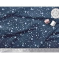 thumbnail image 3 of Soimoi Silk Fabric Moon & Galaxy Print Fabric by the Yard 42 Inch Wide, 3 of 3