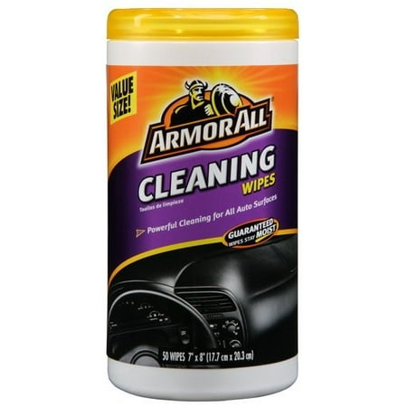 Armor All Cleaning Wipes, 50 Count, Car Cleaning, Auto (Best Buffer For Auto Detailing)