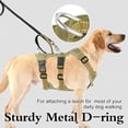 thumbnail image 3 of GFDYREE Escape Proof Dog Harness for Escape Artist Dogs,Reflective Adjustable No Pull Vest with Lift Handle and Leash Clip for Walking Hiking Training Medium Large Dogs Red/Coyote Brown,S M, 3 of 7
