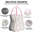 thumbnail image 3 of White Princess Castle Pattern Drawstring Lunch Bag Women - Drawstring Lunch Bag Insulated for Work Office - Stain-Resistant Large Lunchbags for Women with Multi-Pockets, 3 of 6