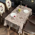 thumbnail image 5 of Pioneer Flower Floral Print Pattern Rectangle Tablecloth 60"x102",Waterproof Polyester Rectangle Table Cloth, Wipeable Spillproof Polyester Tablecloth for Dining, Camping, Indoor and Outdoor, 5 of 6