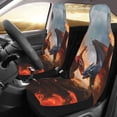 thumbnail image 2 of Pofeuu Lava Dragon Print Automotive Car Seat Covers Flat Cloth Full Set Seat Covers,Car Seat Covers front seats for Cars Trucks and SUVs(Two packs), 2 of 7