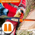 thumbnail image 4 of 2 Pcs Plastic Felling Wedges Tree Cutting Wedges Chainsaw Supplies Chainsaw Accessories Logging Tools, 4 of 5