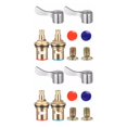 thumbnail image 1 of Decodeary Valves Quarter Turn Copper For Durable And Long-lasting Suitable For Most silver gold 2Set, 1 of 6
