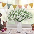 thumbnail image 2 of Paquete de 12 ramos de flores artificiales de Gypsophila, flores falsas de tacto Real para decoración para fiesta de boda, decoración DIY para el hogar Ofspeizc CZJJ-HQ46-1, 2 of 6