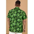 thumbnail image 5 of LA LEELA Men's Hawaiian Shirts Short Sleeve Button Down Shirt Men's Tropical Shirts Casual Holiday Summer Party Shirts for Men Funny 4XL Forest, Leaves, 5 of 6