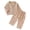 C144 Beige, variant on CONZONE Infant Girls Pajama Set Long Sleeve Button Down Shirt and Pants Floral Print Soft Sleepwear 2 Piece Pjs Set Size 18-24 Months