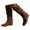 Brown, variant on Knee High Boots Women, Fold Over Shark Boots Pointed Toe block heels Wide Calf,Minimalist Street Style Faux Leather Boots for Fall & Winter