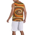 thumbnail image 2 of Honeii Colorful Swirl print basktball shirt for men and women, Unisex basketball jersey for Theme party-4X-Large, 2 of 6