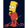thumbnail image 2 of Men's The Simpsons Devil Bart  Pull Over Hoodie Navy Blue Medium, 2 of 4